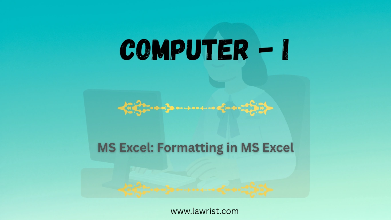 MS Excel: Formatting in MS Excel